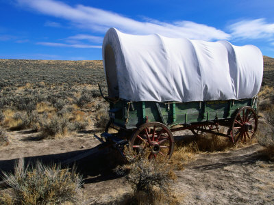 Covered Wagon, Historic Oregon Trail, Baker City, Oregon
