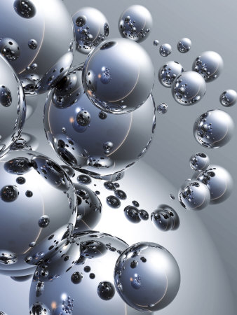 Silver Orbs Posters