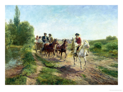 Hungarian Peasants Going to a Dance