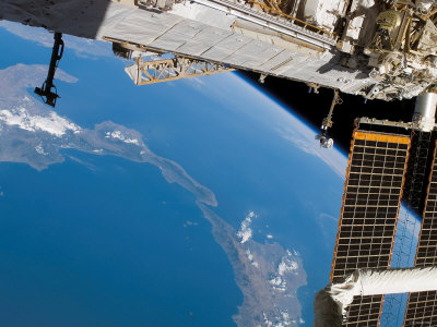 The International Space Station Frames This View of the of Italy and Sicily, August 14, 2007