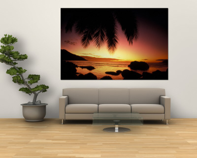 Tropical Sunset on Beauvallon Bay, Seychelles