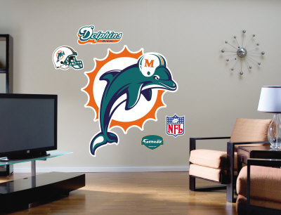 Buy Miami Dolphins Logo- Fathead at AllPosters.com