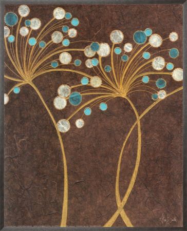 Teal Bubble Flowers