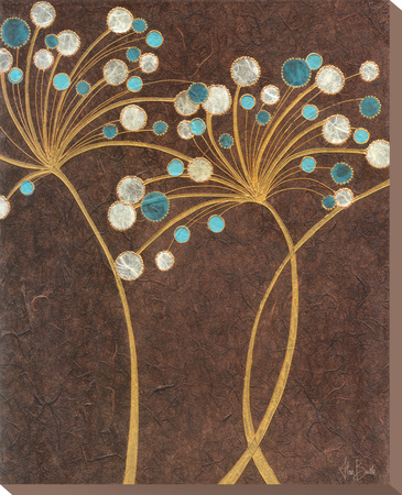 Teal Bubble Flowers