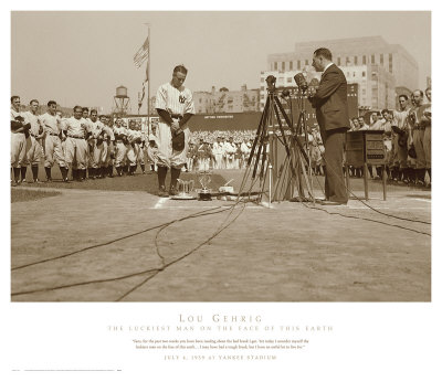 Lou Gehrig, the Luckiest Man on the Face of This Earth