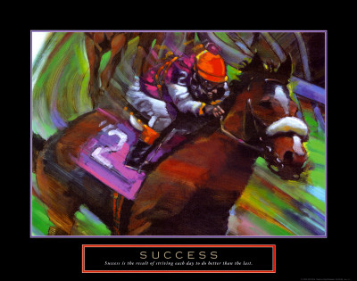 Success: Horse Race Jockey Poster