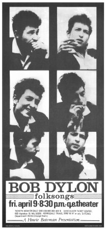 Bob Dylan at the Q.E. Theatre, Vancouver, 1965
