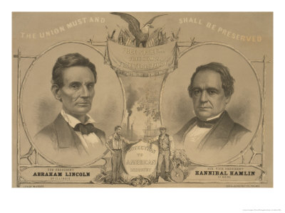 Abraham Lincoln for President - The Union Must and Shall be Preserved, c.1860
