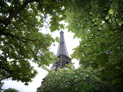 Detail of Eiffel Tower, Paris, France