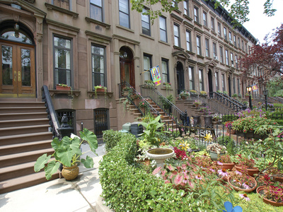 Brownstone in Brooklyn, New York, USA
