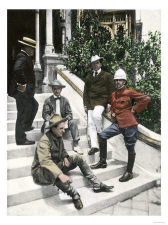 War Correspondents in Tampa, Including Frederic Remington and Richard Harding Davis in 1898
