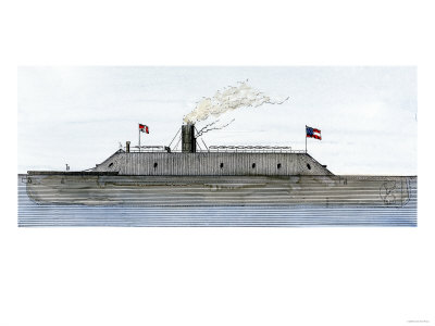 Confederate Ironclad Merrimac, c.1862