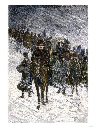 Winter Retreat of Napoleon and the French Army from Moscow in 1812