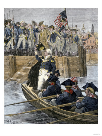 General George Washington Leaving New York City after Celebrating the British Retreat, c.1783