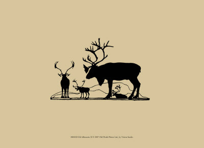 Elk Silhouette II