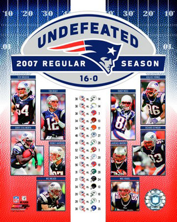 Patriots Undefeated Poster