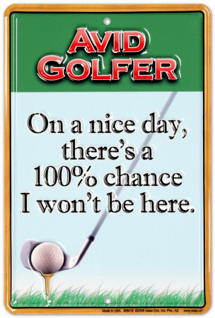 Avid Golfer Poster