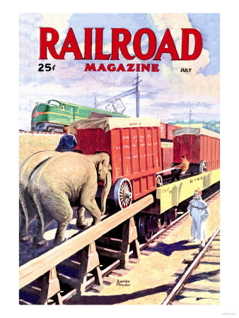 Railroad Magazine: The Circus on the Tracks, 1946
