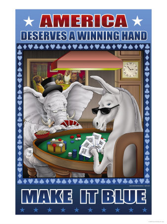 America Dserves a Winning Hand, Make It Blue