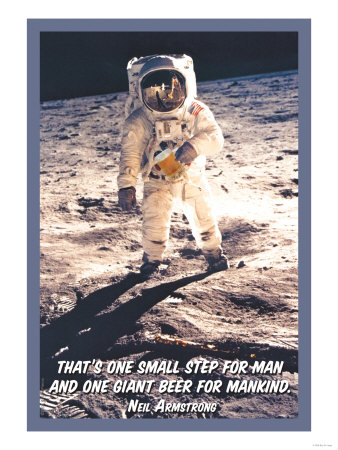 That is One Small Step for Man and a Giant Beer for Mankind