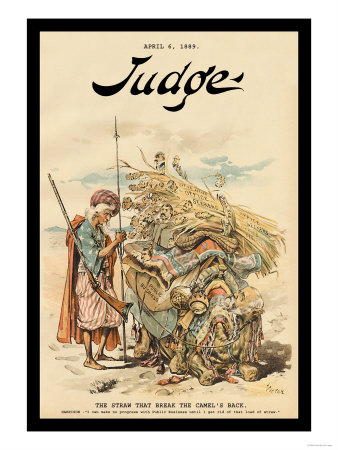 Judge Magazine: The Straw That Broke the Camel