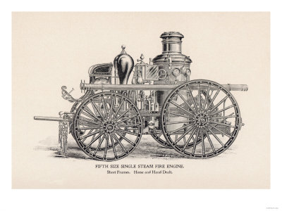 Fifth Size Single Steam Fire Engine: Short Frames