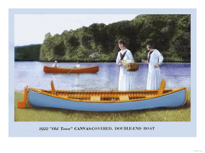 Canvas-Covered, Double-End Boat