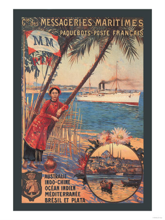 Messageries Maritimes French Cruise Line Ports