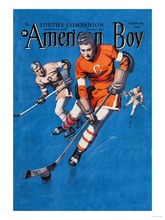 American Boy Hockey Cover Poster
