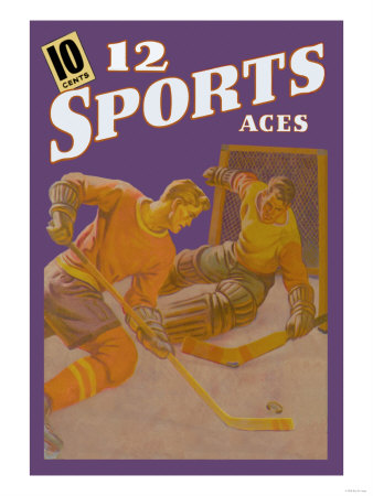 Player Rushing the Goalie Poster