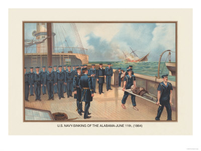 Sinking of the Alabama, June 11, 1864