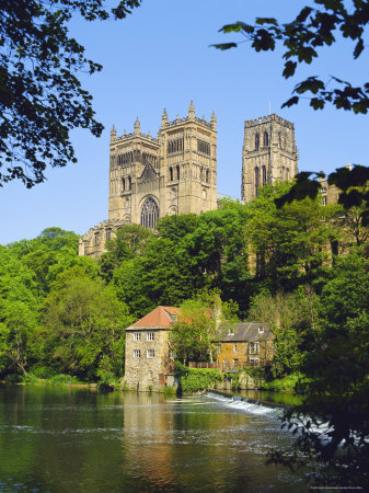 Durham Cathedral from River Wear, County Durham, England