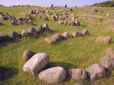 Lindholm Hoje, Viking Grave Site, Near Alborg, Denmark, Europe