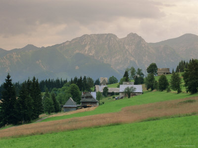 Typical Polish Landscape Near Zacopane, Tatra Mountains, Poland, Europe