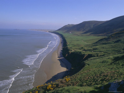 Rhossili Bay, Gower Peninsula, Glamorgan, Wales, UK, Europe