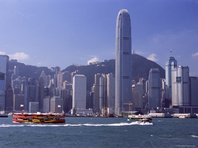Star Ferry, Victoria Harbour and Hong Kong Island Skyline, Hong Kong, China, Asia