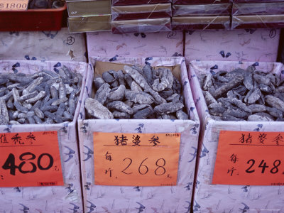 Dried Seafood Shop, Des Voeux Road West, Hong Kong Island, Hong Kong, China, Asia
