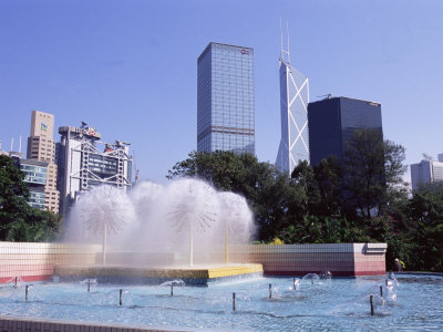 Central from Hong Kong Park, Hong Kong Island, Hong Kong, China, Asia