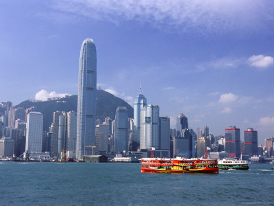 Hong Kong Island Skyline and Victoria Harbour, Hong Kong, China, Asia