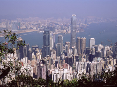 Hong Kong Island Skyline and Victoria Harbour Beyond, Hong Kong, China, Asia