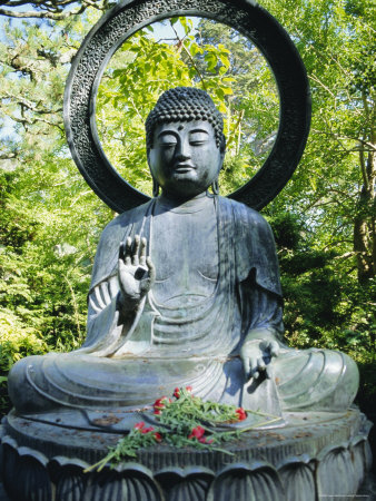Buddha Statue (1790), Japanese Tea Gardens, Golden Gate Park, San Francisco, California, USA