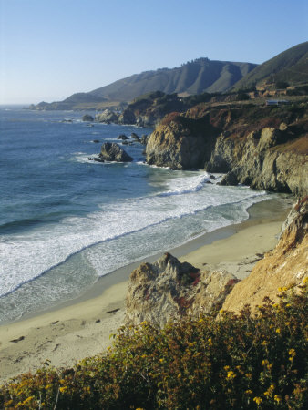 Ninety Miles of Rugged Coast Along Highway 1, California, USA