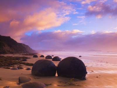 Moeraki Boulders, Moeraki, Otago, South Island, New Zealand, Pacific
