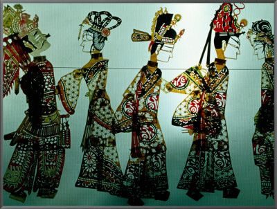 Traditional Shadow Puppets Cut from Leather in Muslim Quarter, Xi