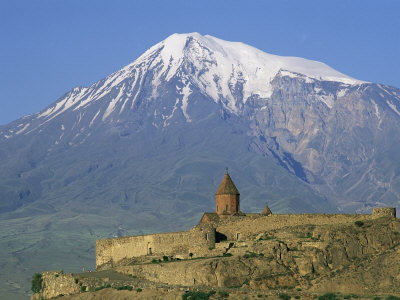 Khorvirap (Khor Virap) Monastery and Mount Ararat, Armenia, Central Asia, Asia