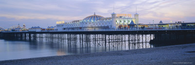 The Beach and Palace Pier, Brighton, East Sussex, England, UK, Europe