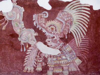 Murals at Teotihuacan, North of Mexico City, Mexico