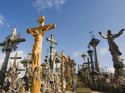 Hill of Crosses (Kryziu Kalnas), Thousands of Memorial Crosses, Lithuania, Baltic States