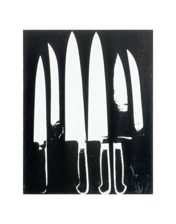 Knives, c.1981 (black and white)