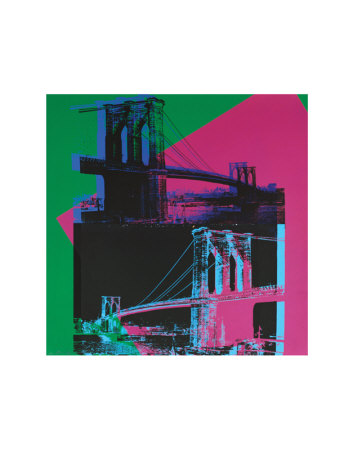 Brooklyn Bridge, c.1983 (Green, Blue, Pink)